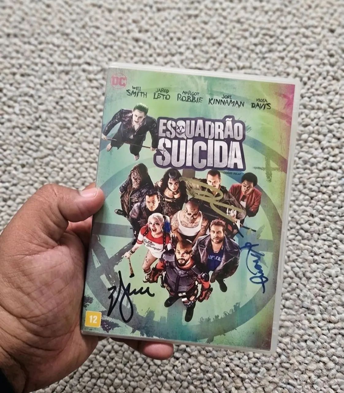 DVD Esquadrão Suicida Autografado Will Smith 