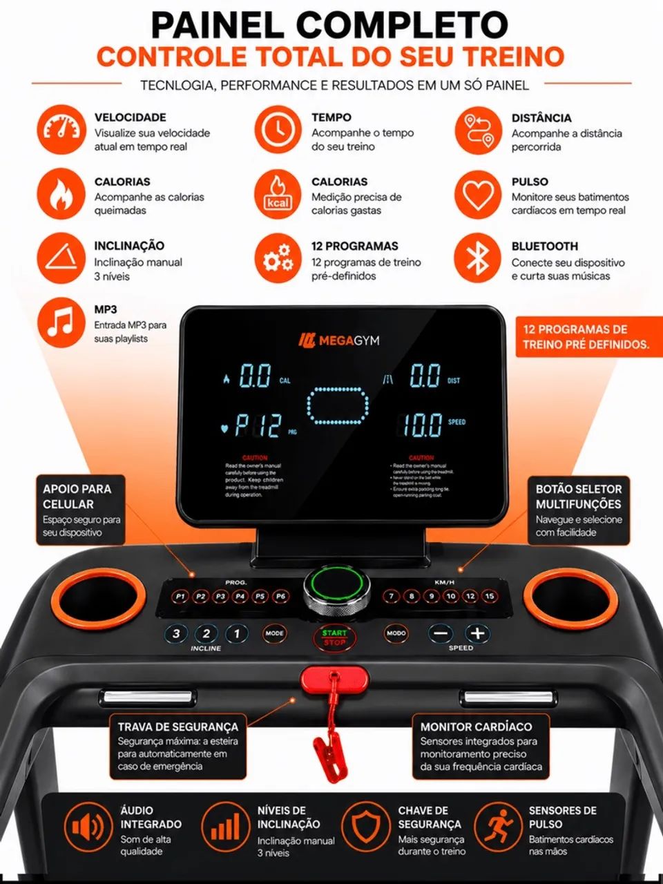 Esteira Smart Pace MegaGym - Foto 2