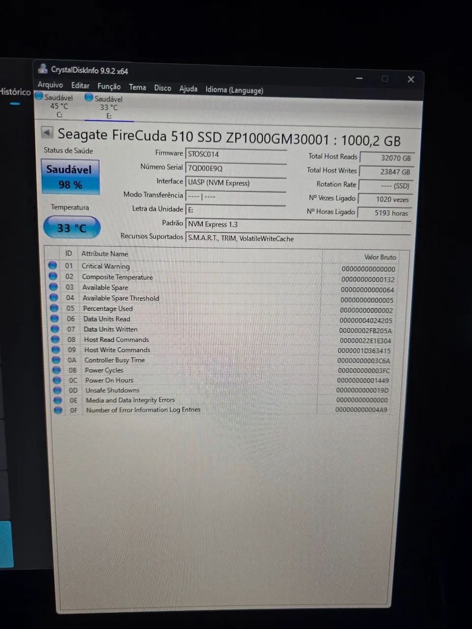 SSD 1TB NVME M.2 FIRECUDA SEAGATE - Foto 5