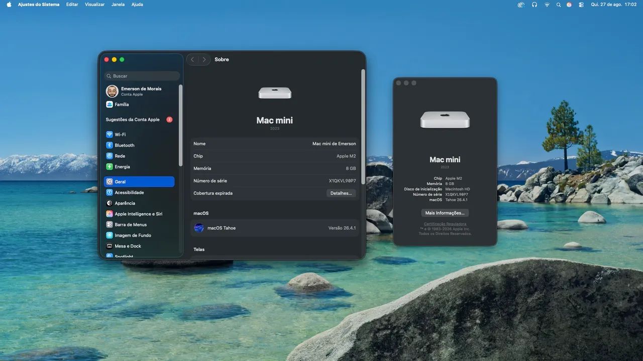 Mac Mini M2 - 8GB/256GB - 2023 - Novíssimo - Computadores e