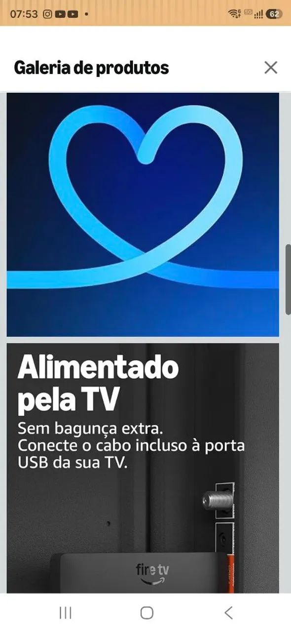FIRE STICK TRSNSFORMA TV COMUM EM SMART - Foto 2