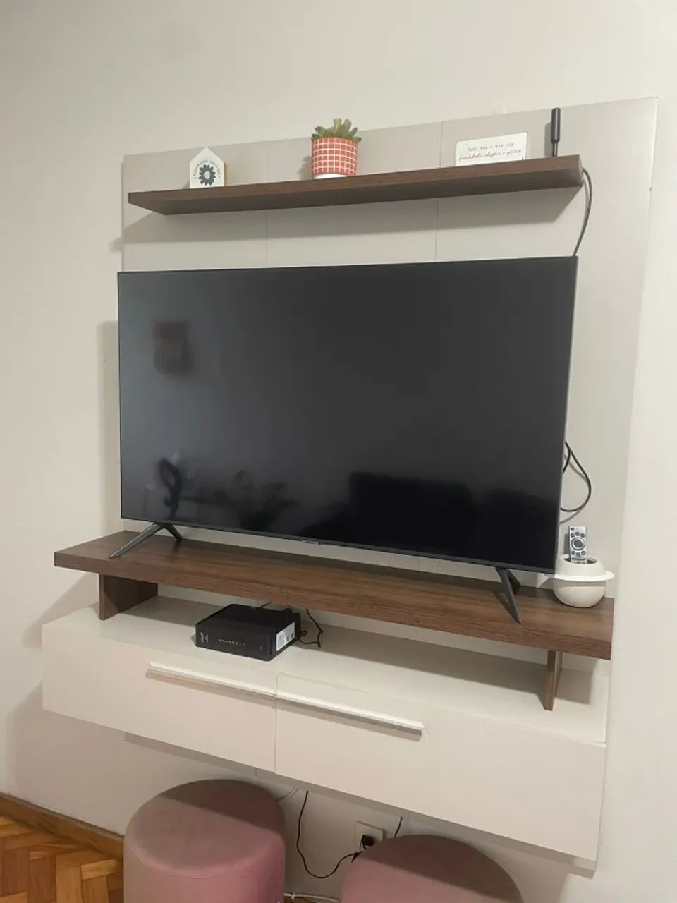 Painel Home para TV até 60 Polegadas 2 Portas e Prateleira - Foto 5