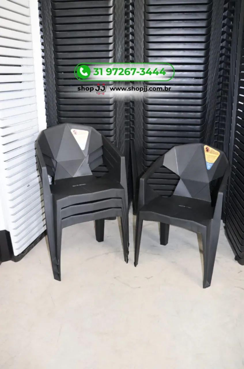 KIT 4 POLTRONAS DIAMOND NOVAS - CADEIRAS DE PLASTICO