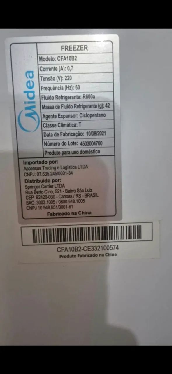  Freezer Horizontal Midea de 150 Litros - Foto 3