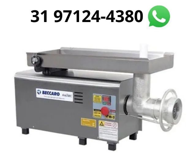 Moedor de Carnes Boca 22 Beccaro Inox Bivolt