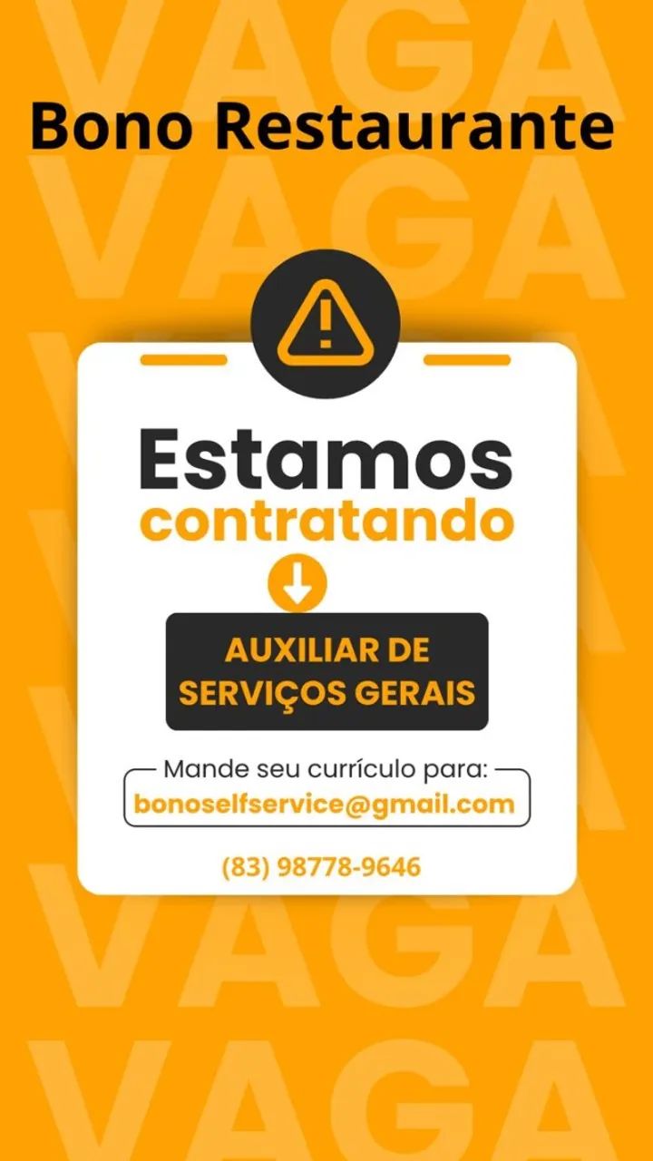 Auxiliar de serviços gerais