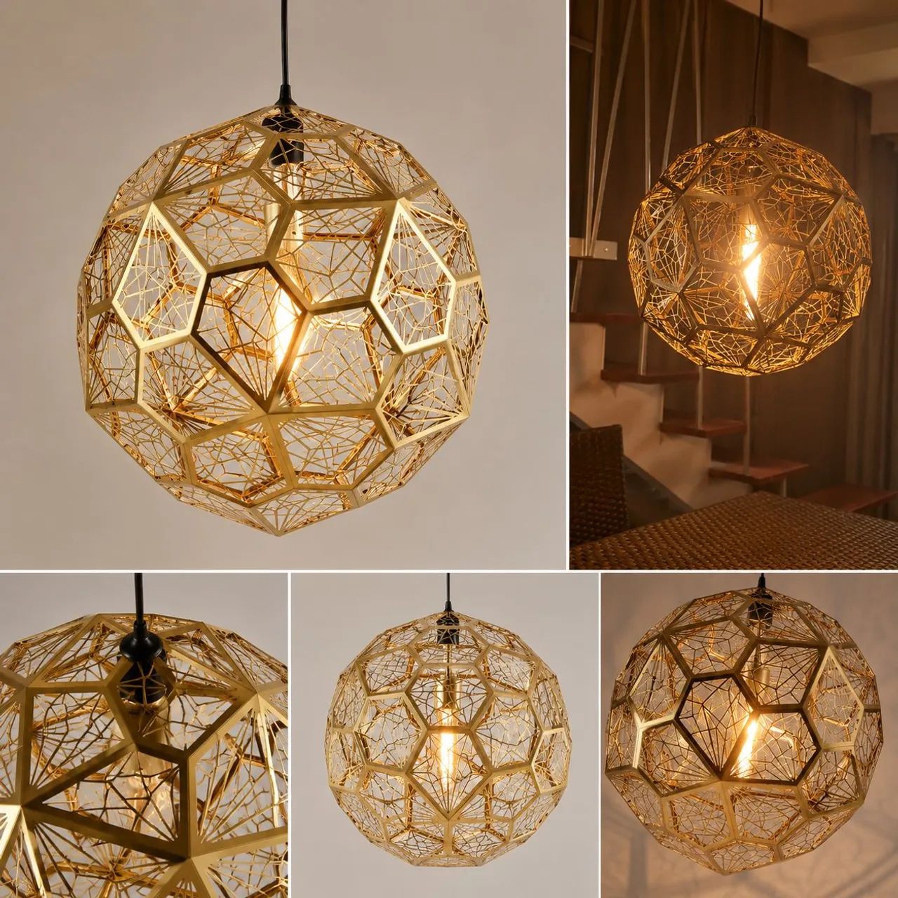 Lustre dourado