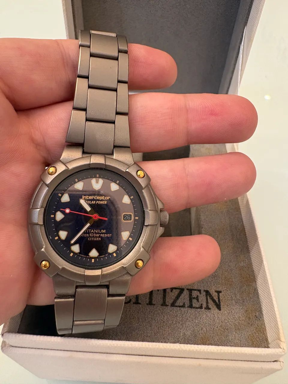 Citizen interceptor solar full Titanium - Raríssimo em excelente estado  - Foto 5