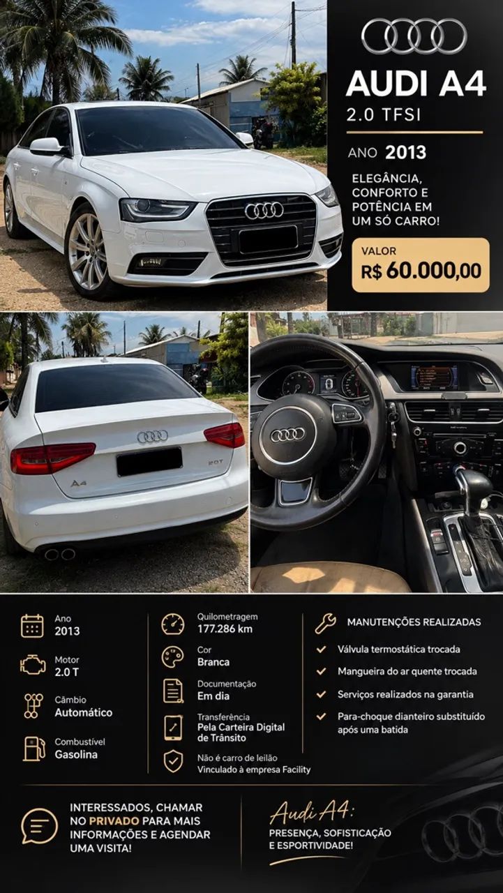 Audi A4 A4 2.0 AVANT 16V TFSI QUATTRO STRONIC 2013