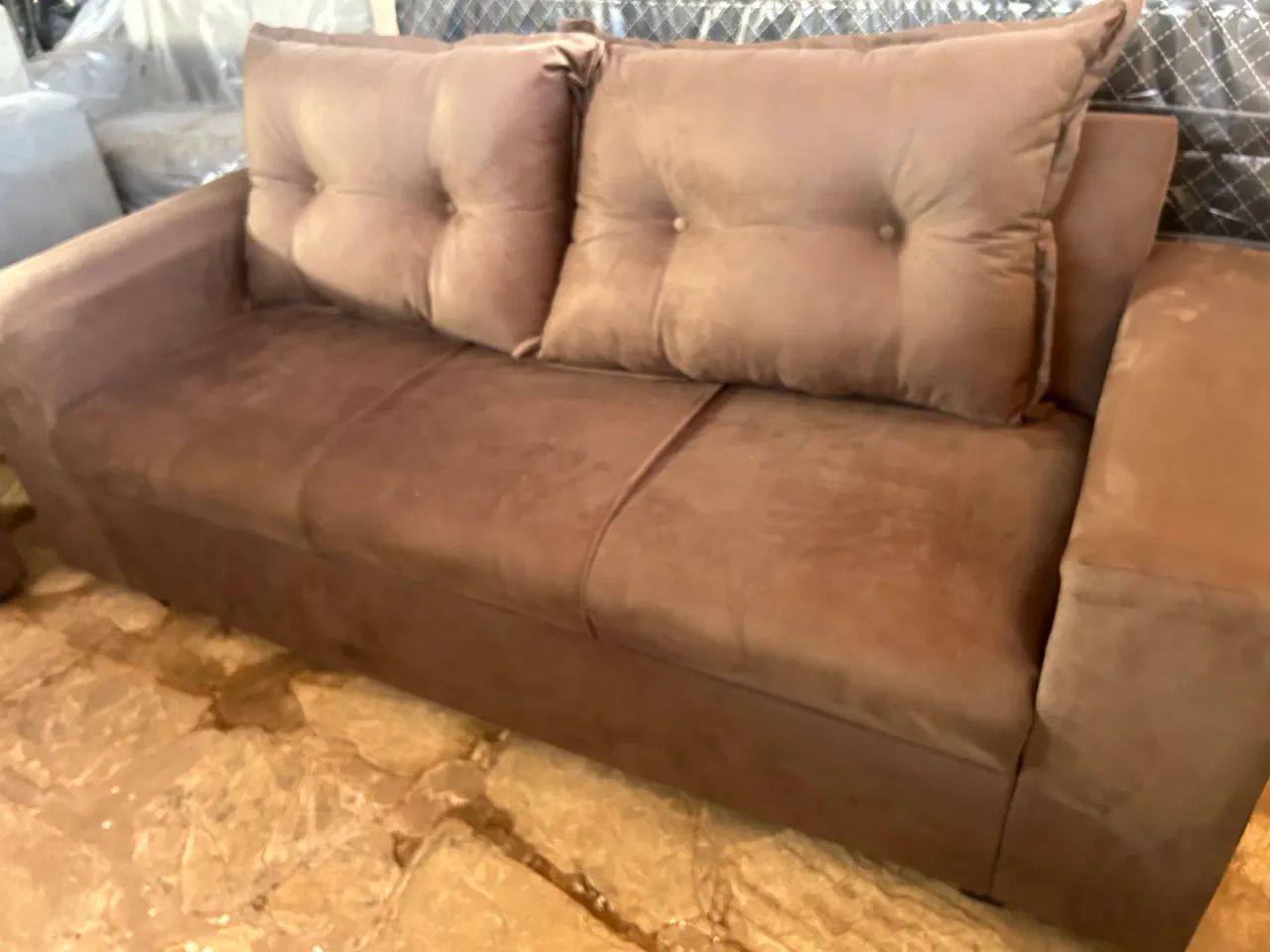 Sofá novo 3 lugares preço de fábrica! - Foto 2