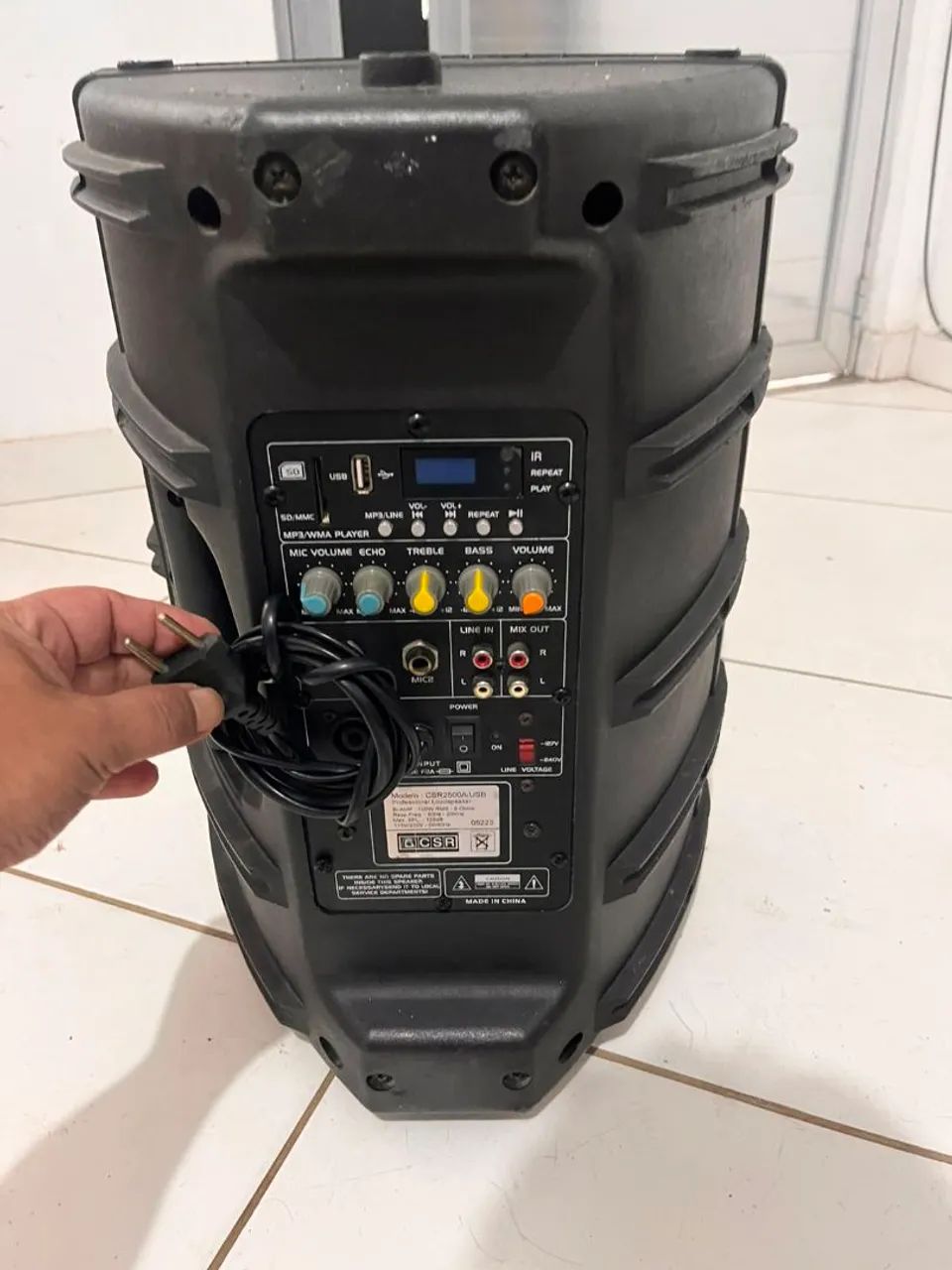 Caixa Ativa CSR 10' modelo 2500A/USB - Foto 4