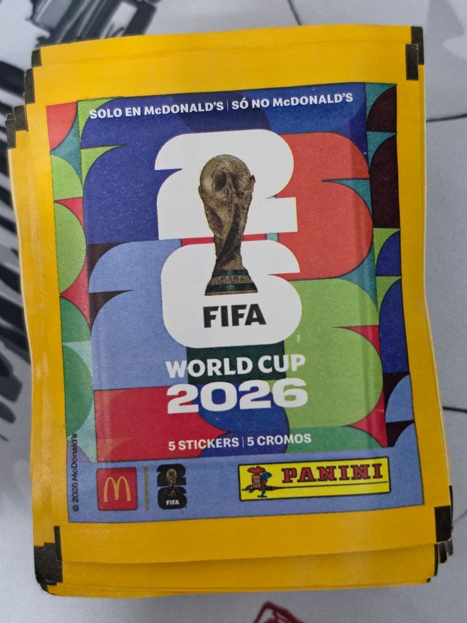 5x Pacote Figurinha Copa 2026 - Dourada MC - Original Panini  - Foto 3