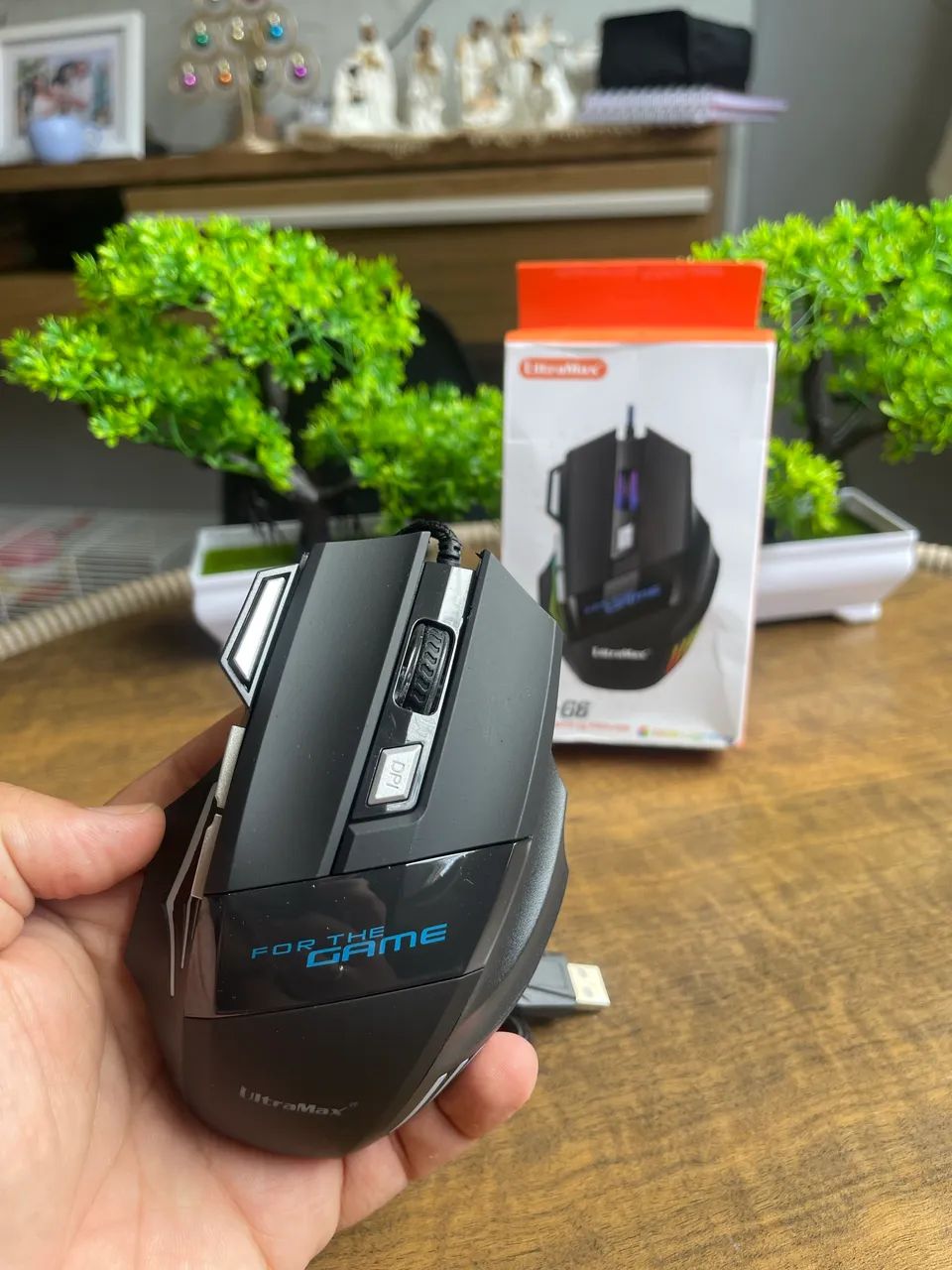 Mouse Gamer RGB 1200 DPI Com Fio
