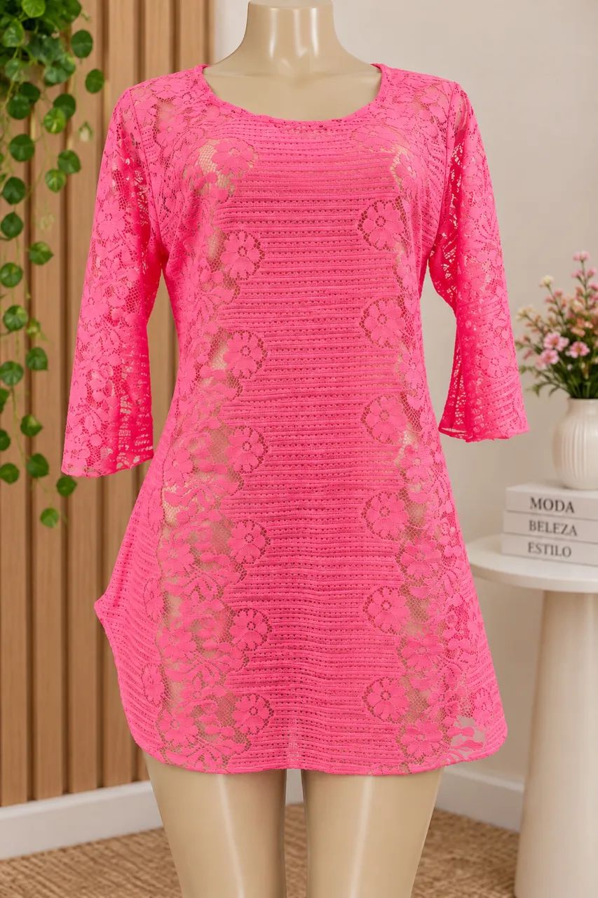 Saída de banho rosa