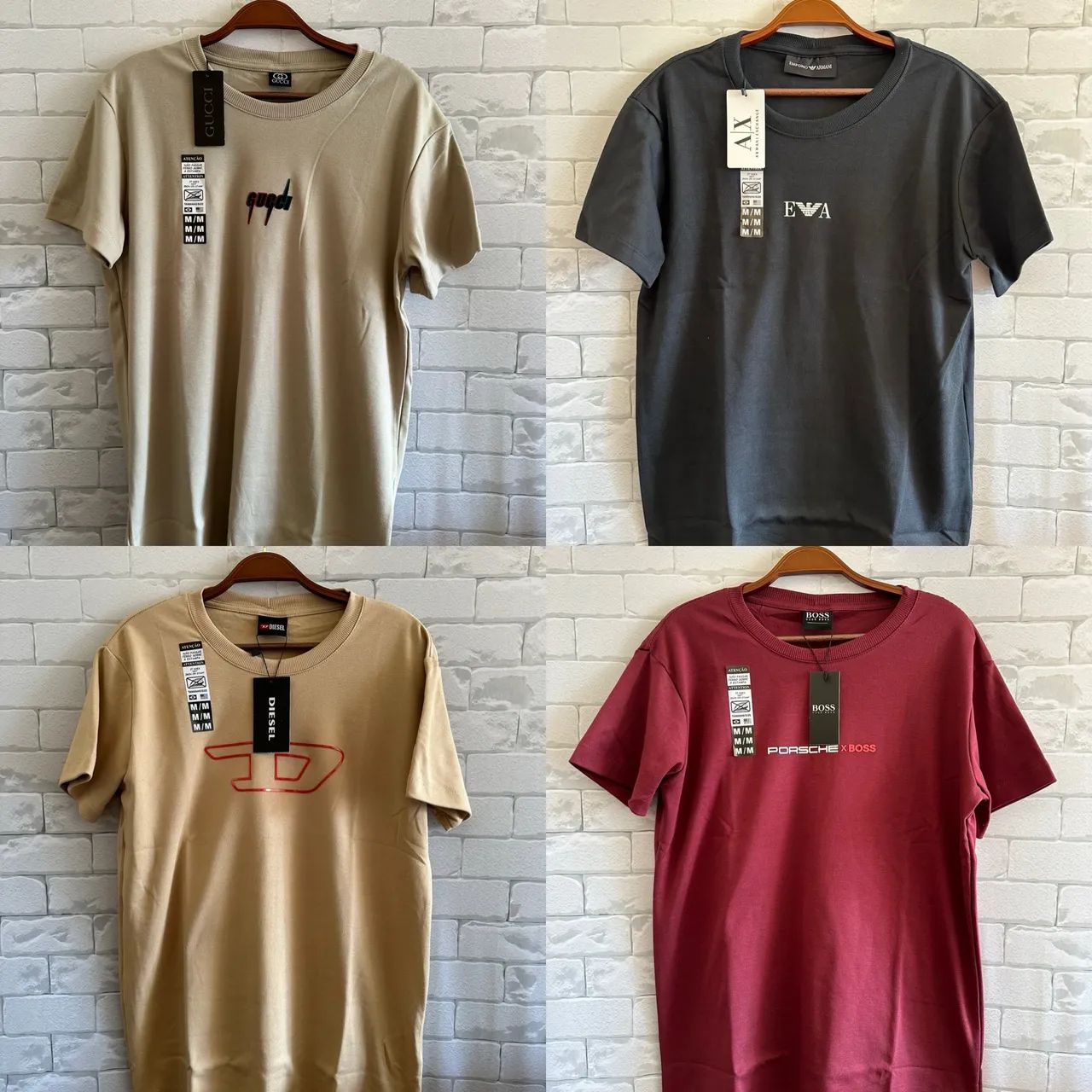 Kit com 15 Camisetas Masculinas - Tamanhos Variados  - Foto 3