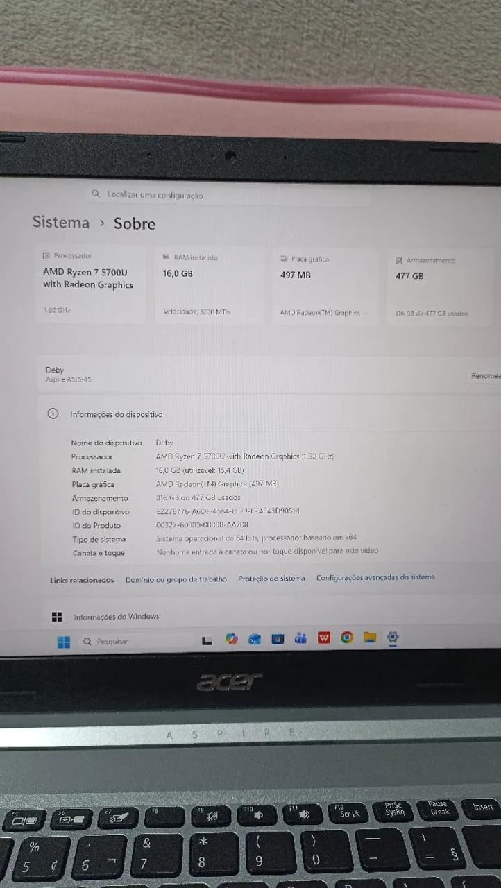 Notebook Acer Aspire 5 - Foto 4