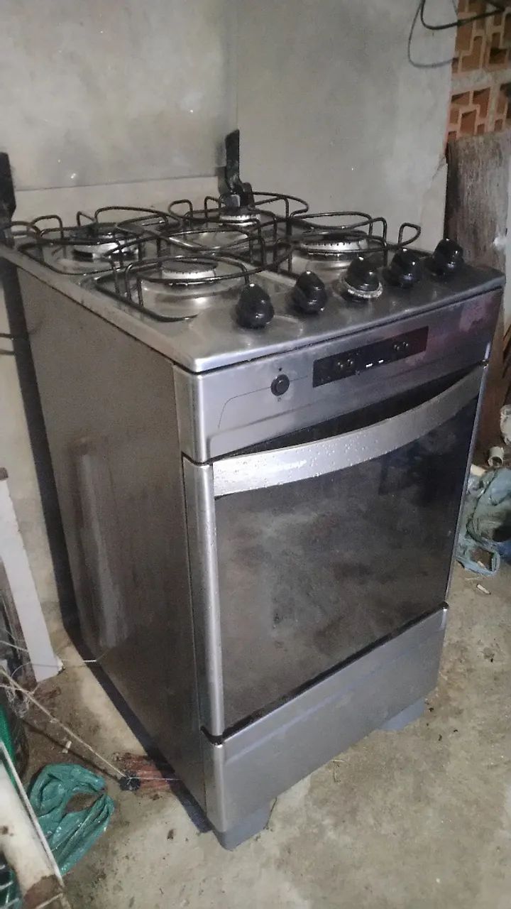 Fogão Brastemp  4 bocas cor Inox com grill e timer digital  - Foto 4