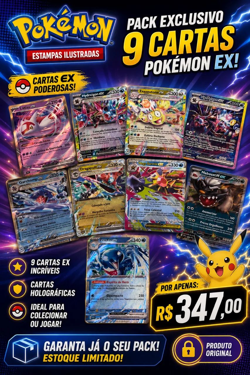 Cartas Pokemon EX 