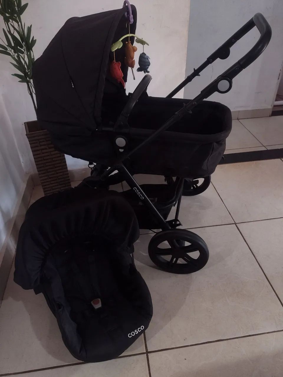 Carrinho moisés+ bebê conforto  - Foto 3