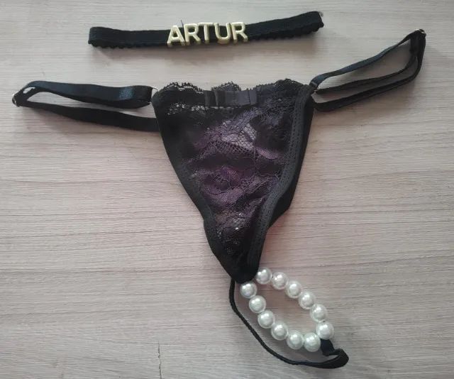 Gargantilha personalizada + Calcinha