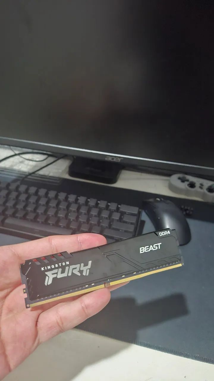 memória ram fury beast 32gb (2×16) 3200mhz