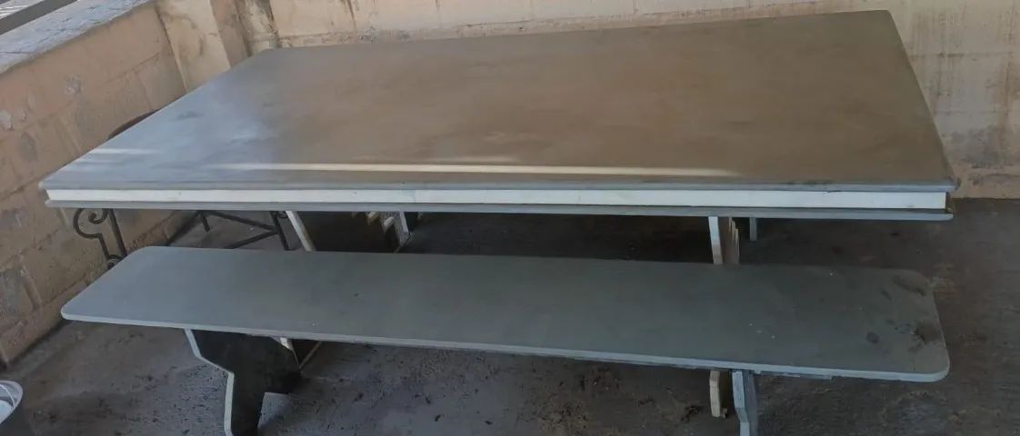 Mesa de Ardósia com 2 bancos Inteiros para área de churrasco - Foto 2