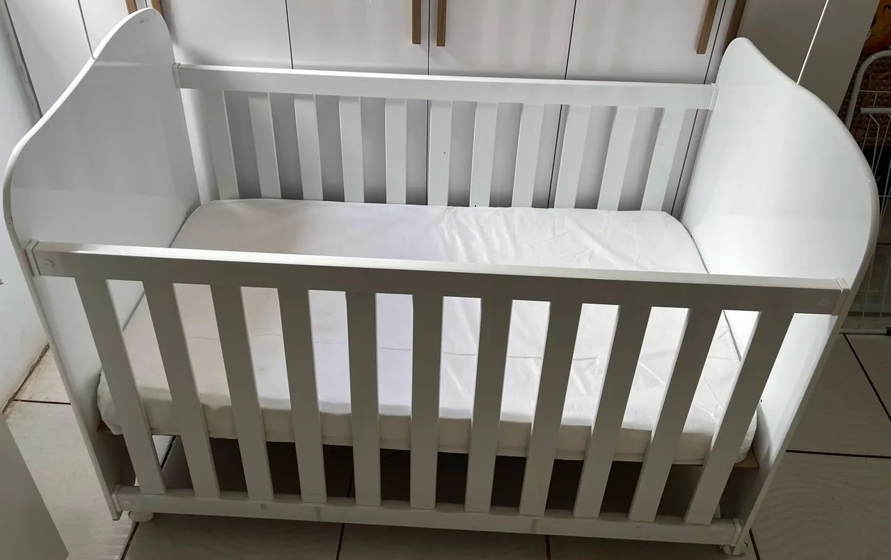 Berço branco- MDF