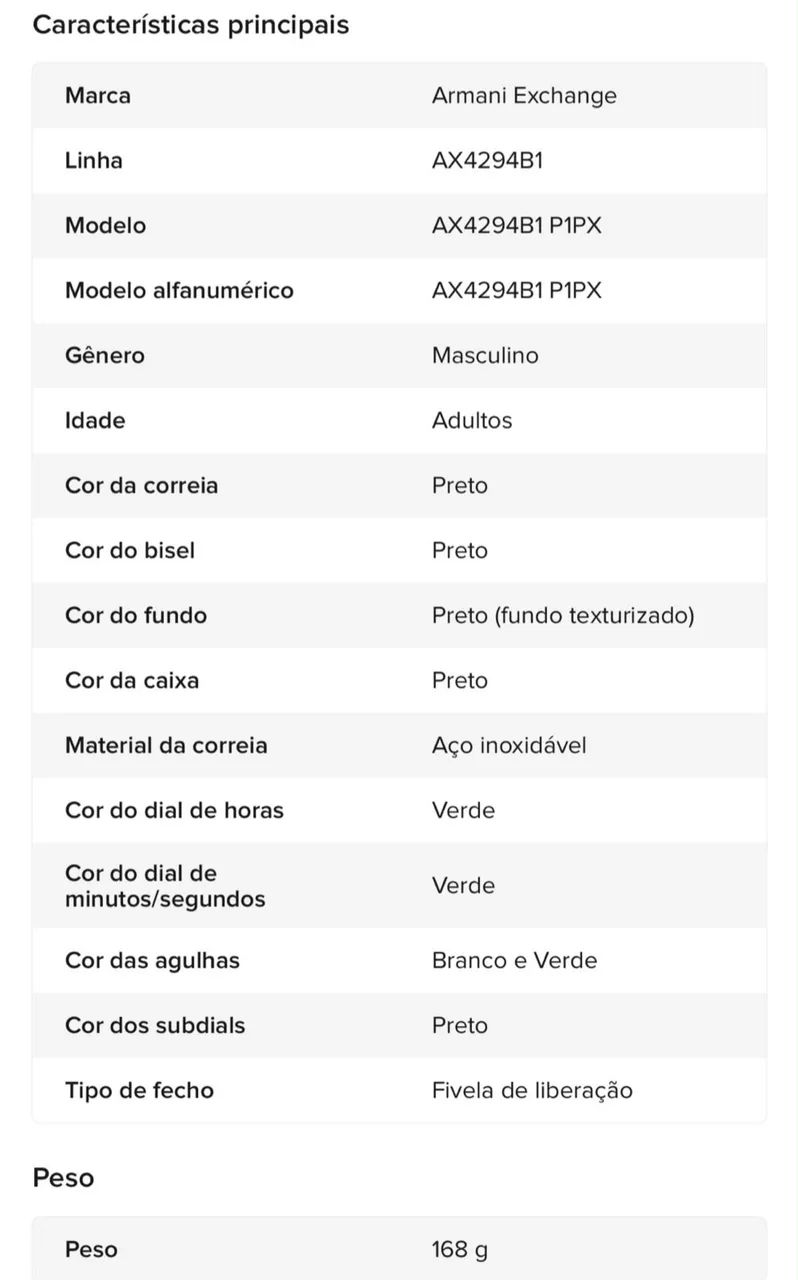 Relógio Armani  - Foto 2
