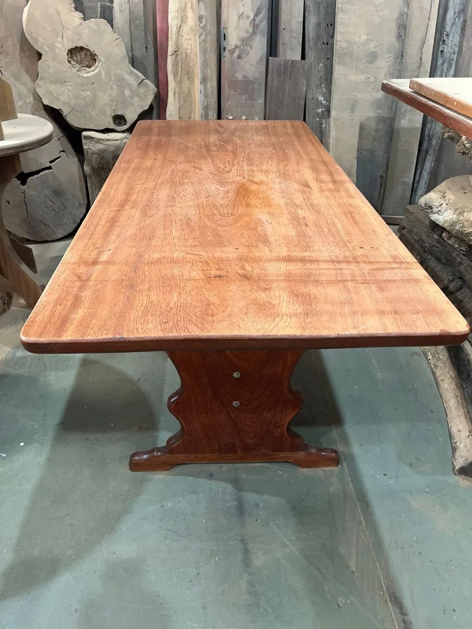 Mesa de madeira maciça prancha unica - Foto 5