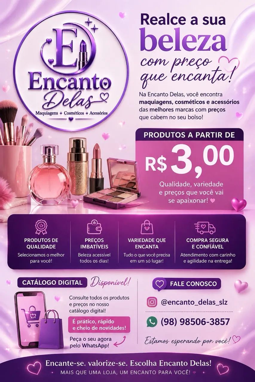 Maquiagens e acessórios