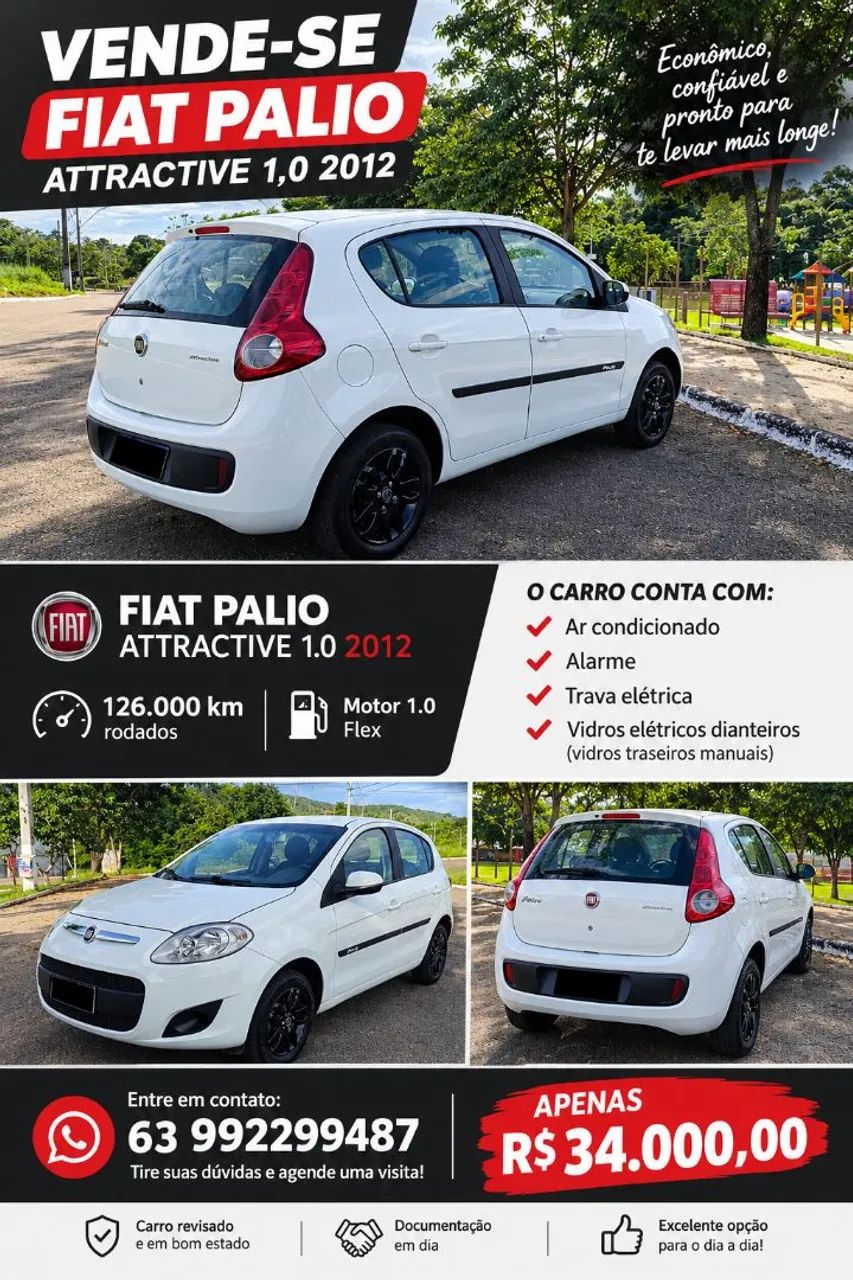 Fiat Palio ATTRACTIVE 1.0 EVO FIRE FLEX 8V 5P 2013