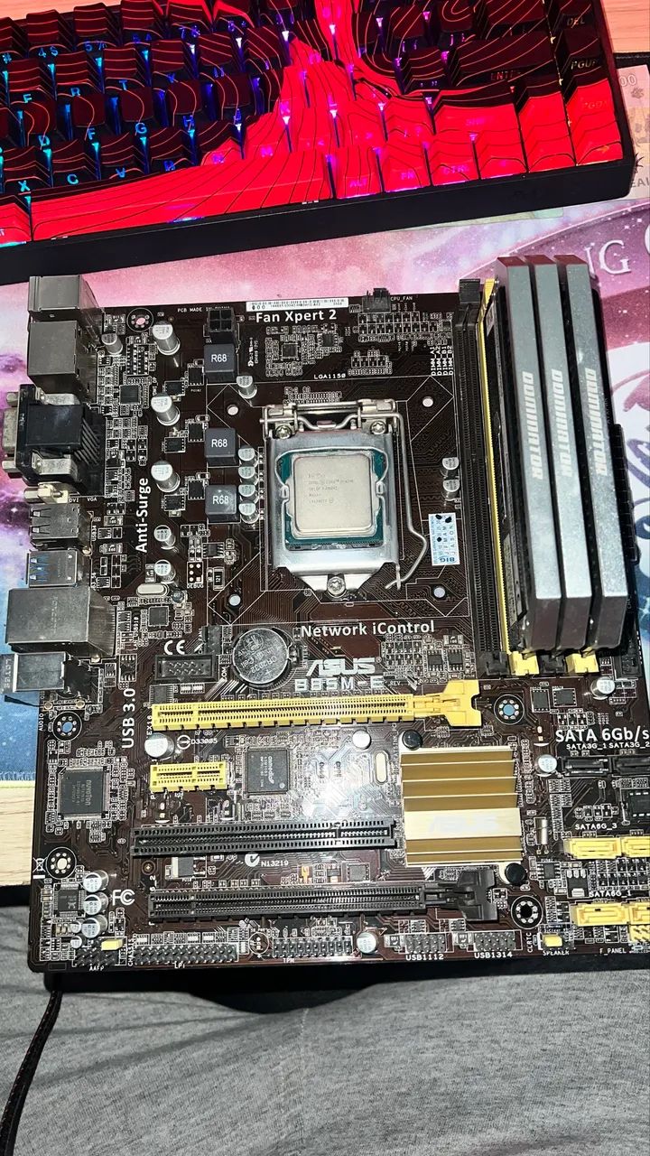 ASUS B85M-E ・ Core i7・メモリ24GB Placa Mãe Asus B85M-E/BR (LGA 1150 DDR3 1600) Chipset Intel B85 マザーボード