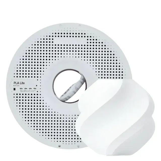 Filamento 3D Bambu Lab PLA Lite - 1kg Branco com Carretel Reutilizável