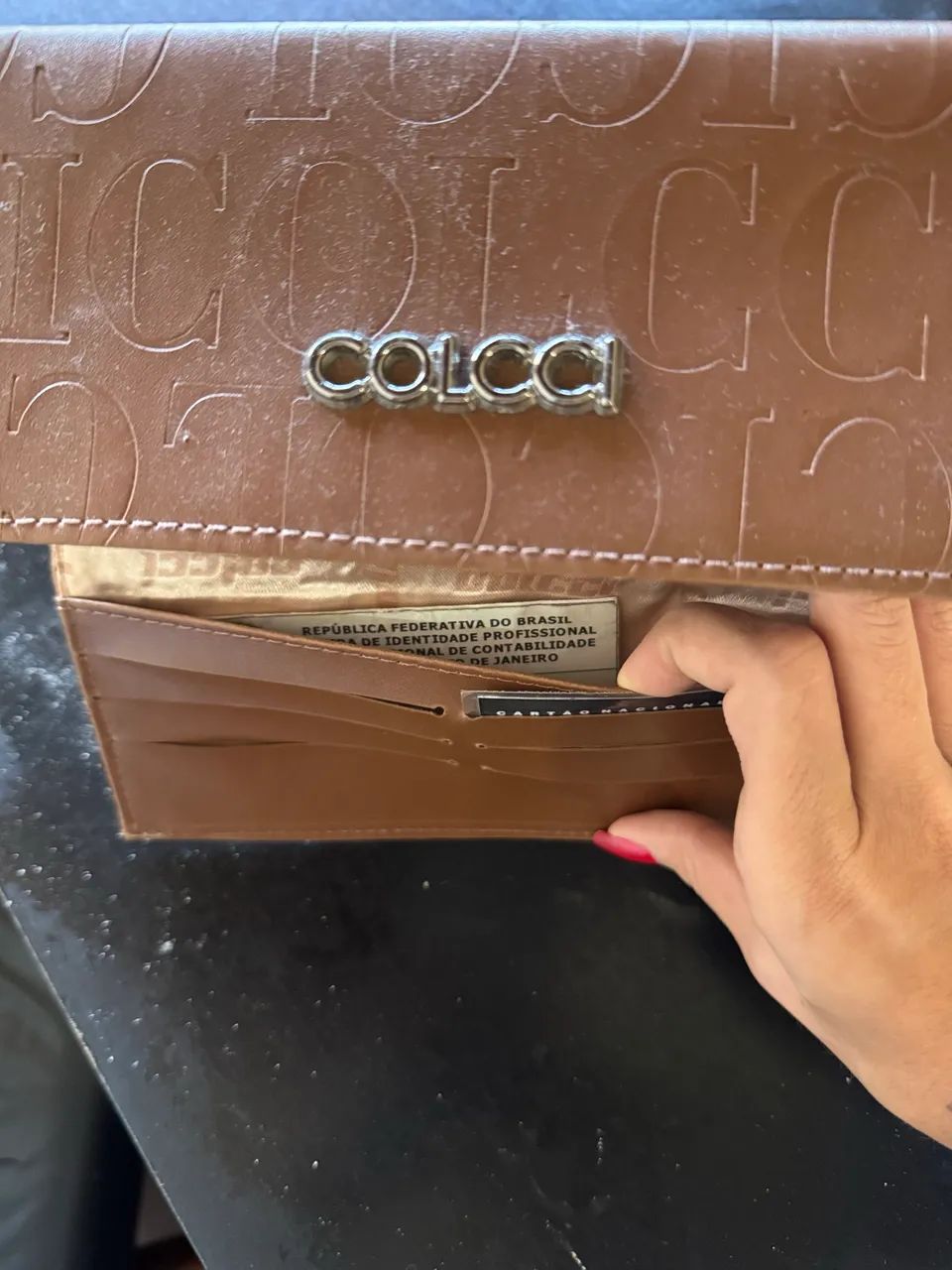 Carteira Colcci Chocolate Perfeito Estado