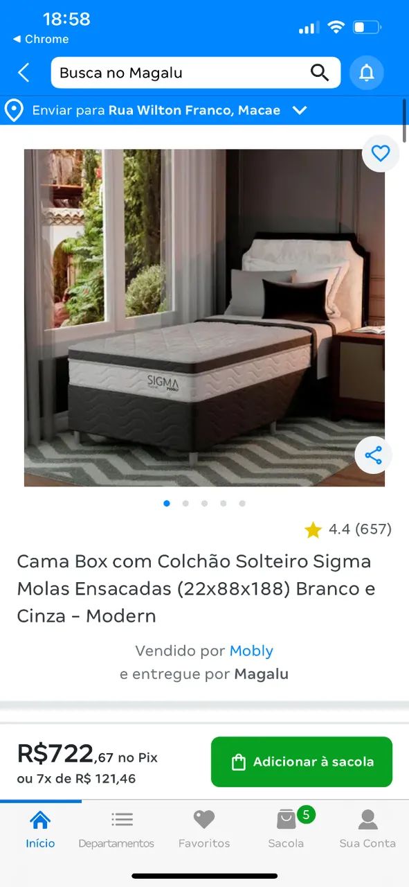 Cama de solteiro 