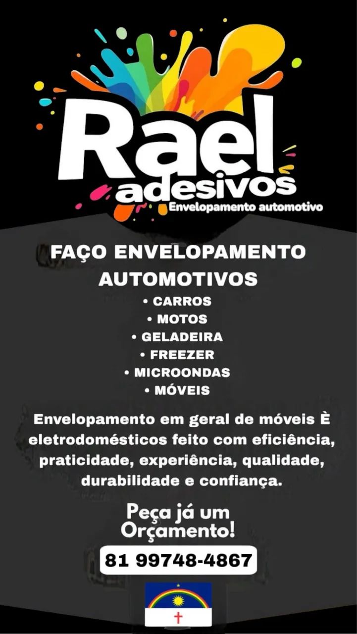 Adesivos envelopamento de automóveis eletrodomésticos e móveis 