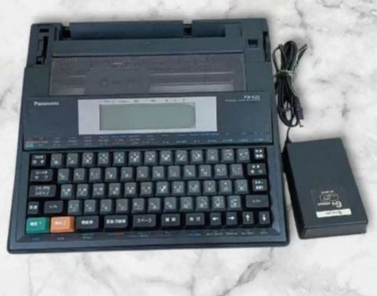 máquina de escrever eletrônica | panasonic | modelo fw-k22 | vintage - Foto 3