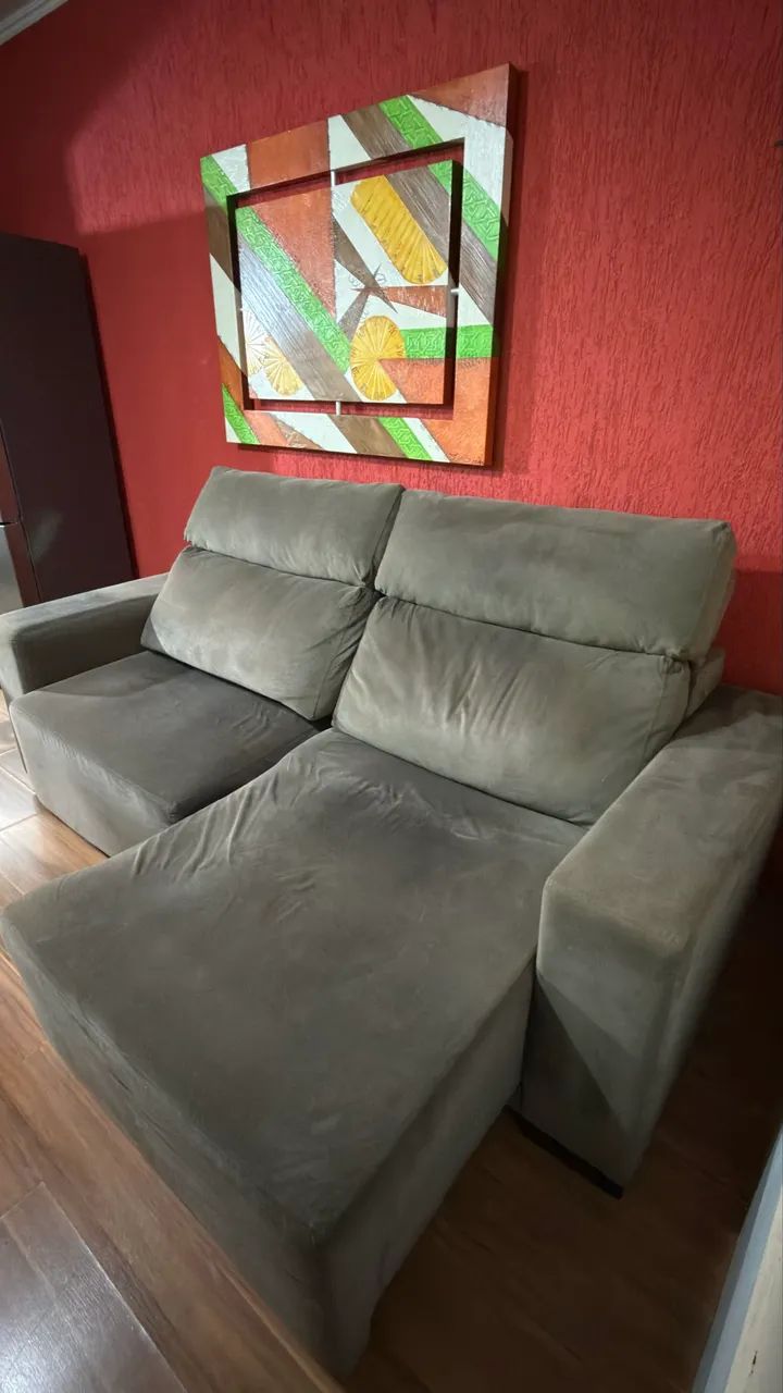 SOFA 2.20M RETRÁTIL E RECLINÁVEL - Foto 2