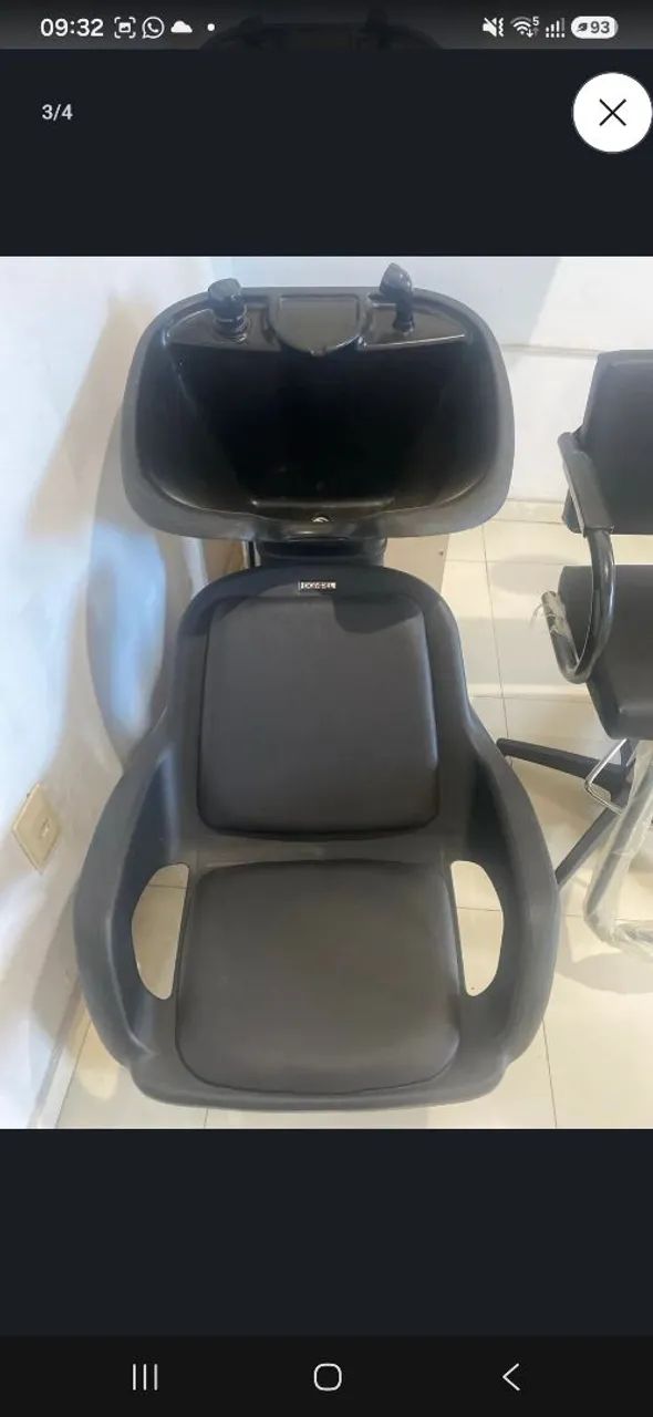 Kit lavatório e cadeira 