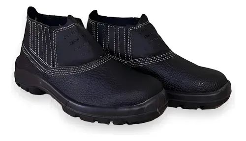 Bota de Couro Preta C/ Bico de Aço Fontline - Fonte dos Epis - Foto 2