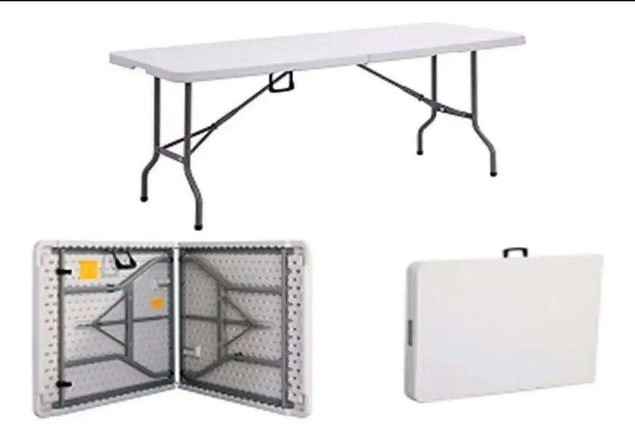 Mesa dobrável e portátil 1.80m. Novas ! 300,00 - Foto 4