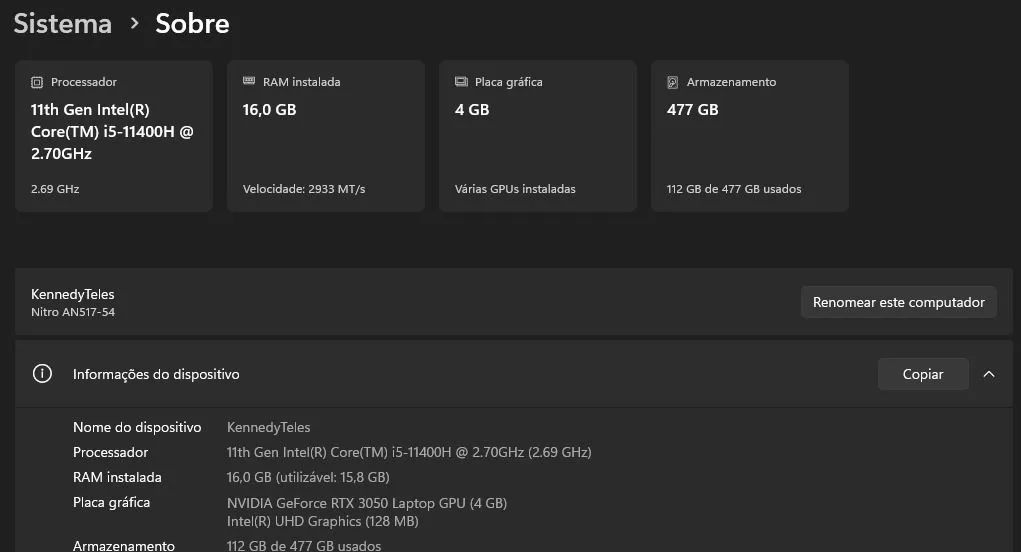 NOTEBOOK GAMER ACER NITRO 5 - Foto 2