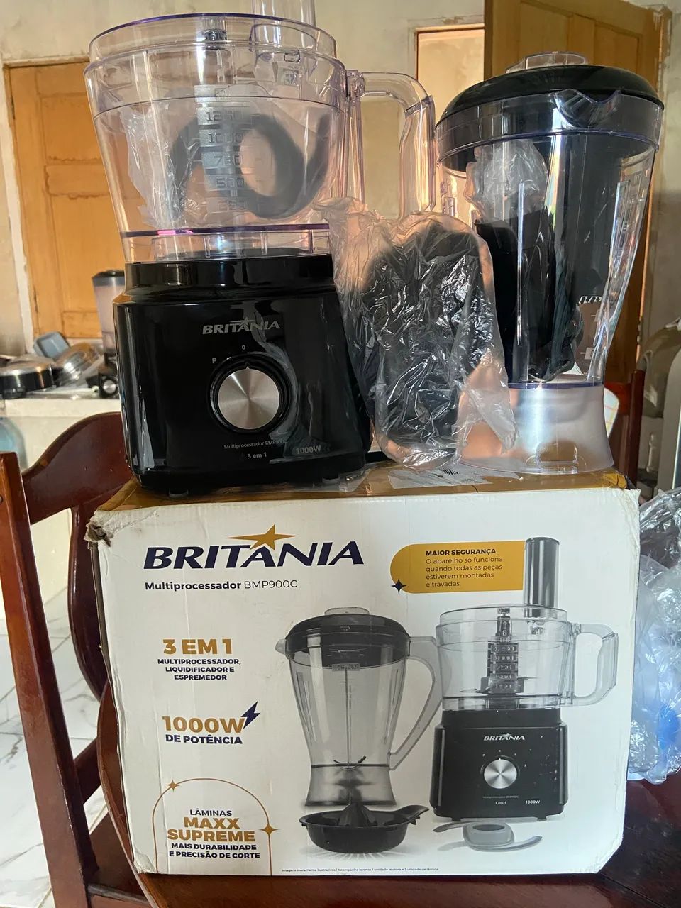 Multiprocessador Britânia 3 em 1 