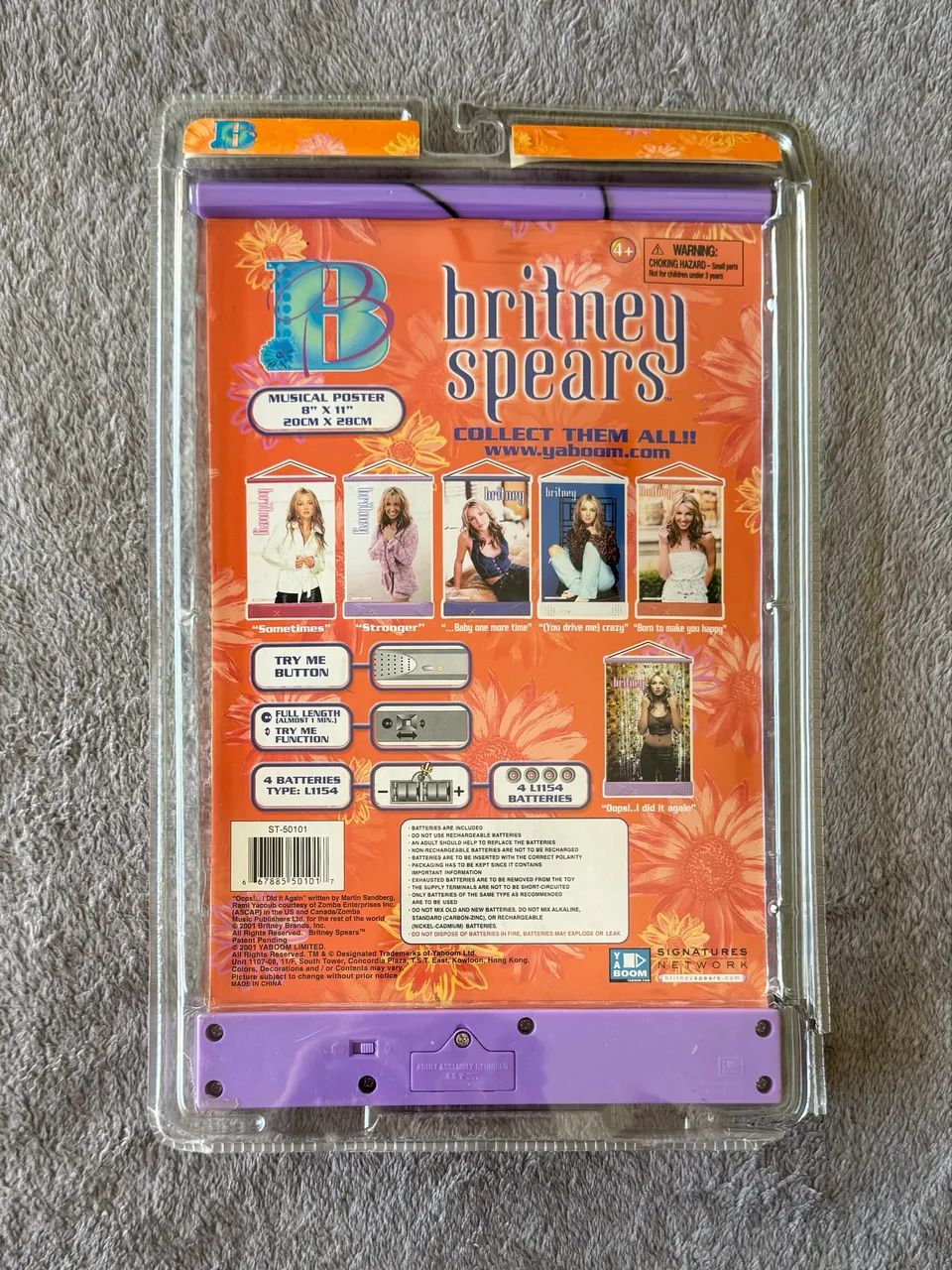 Poster Musical LACRADO Britney Spears Oops I Did It Again RARO  - Foto 2