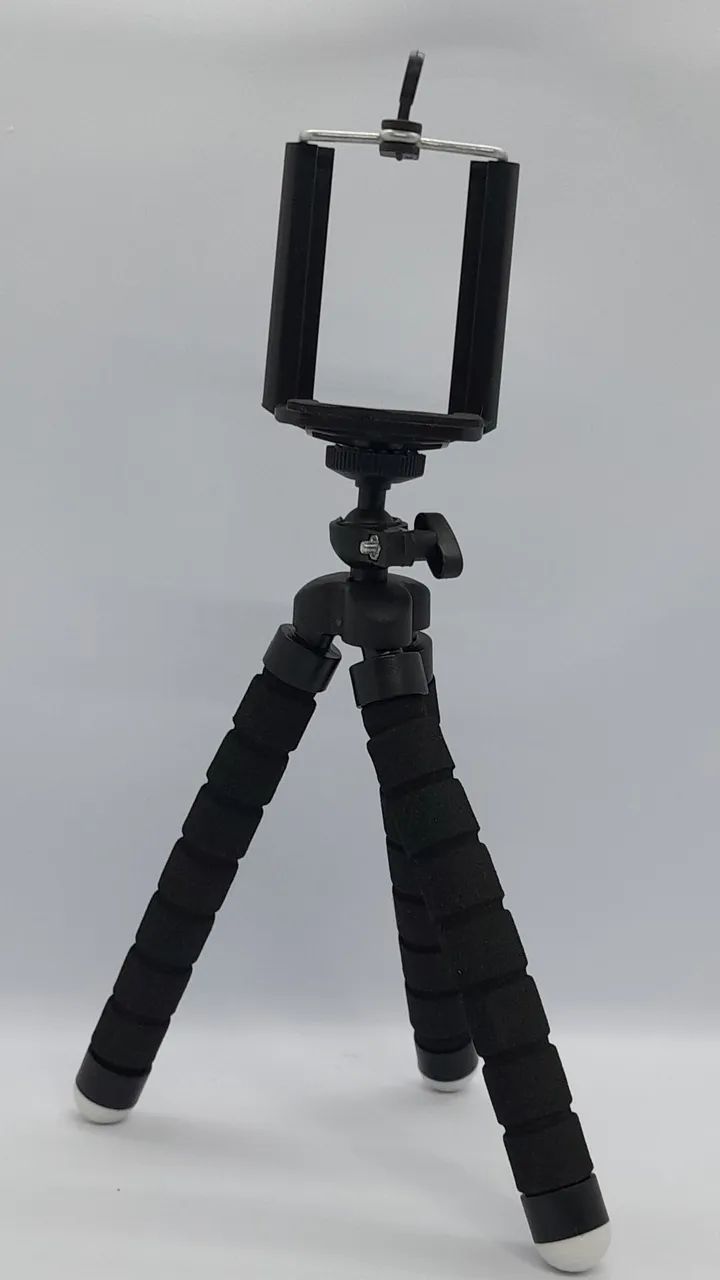 Mini tripé flexível polvo para celular 360 - Foto 3