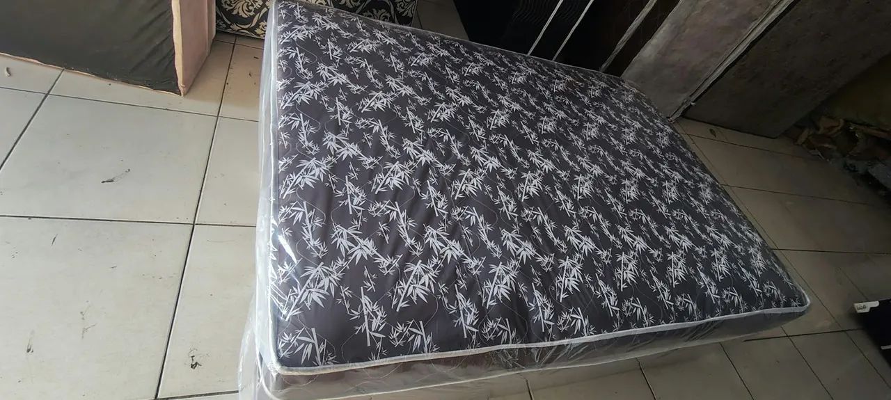 CAMA BOX CASAL ESPUMA ALTA D33 NOVA R$550-ENTREGA GRÁTIS-  - Foto 5