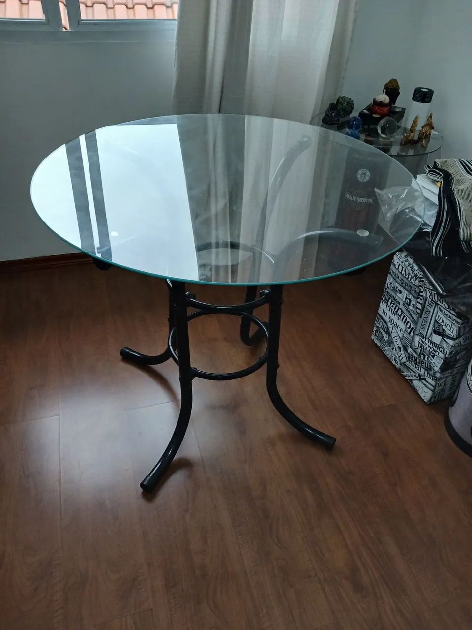 Mesa jantarcom tampo de vidro - Foto 2