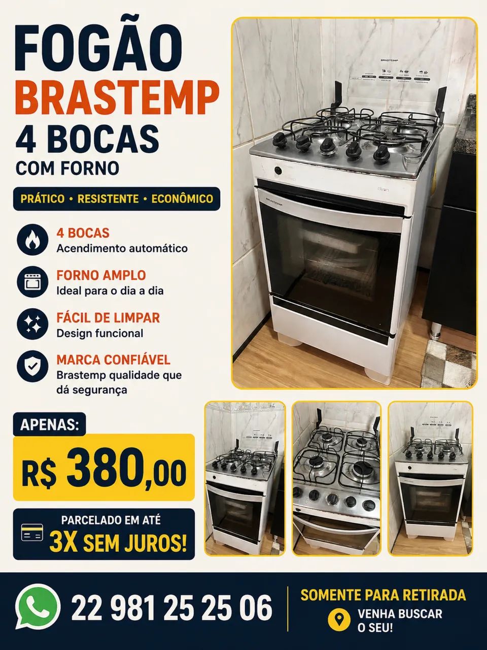 Fogao brastemp em Macaé  - Foto 5