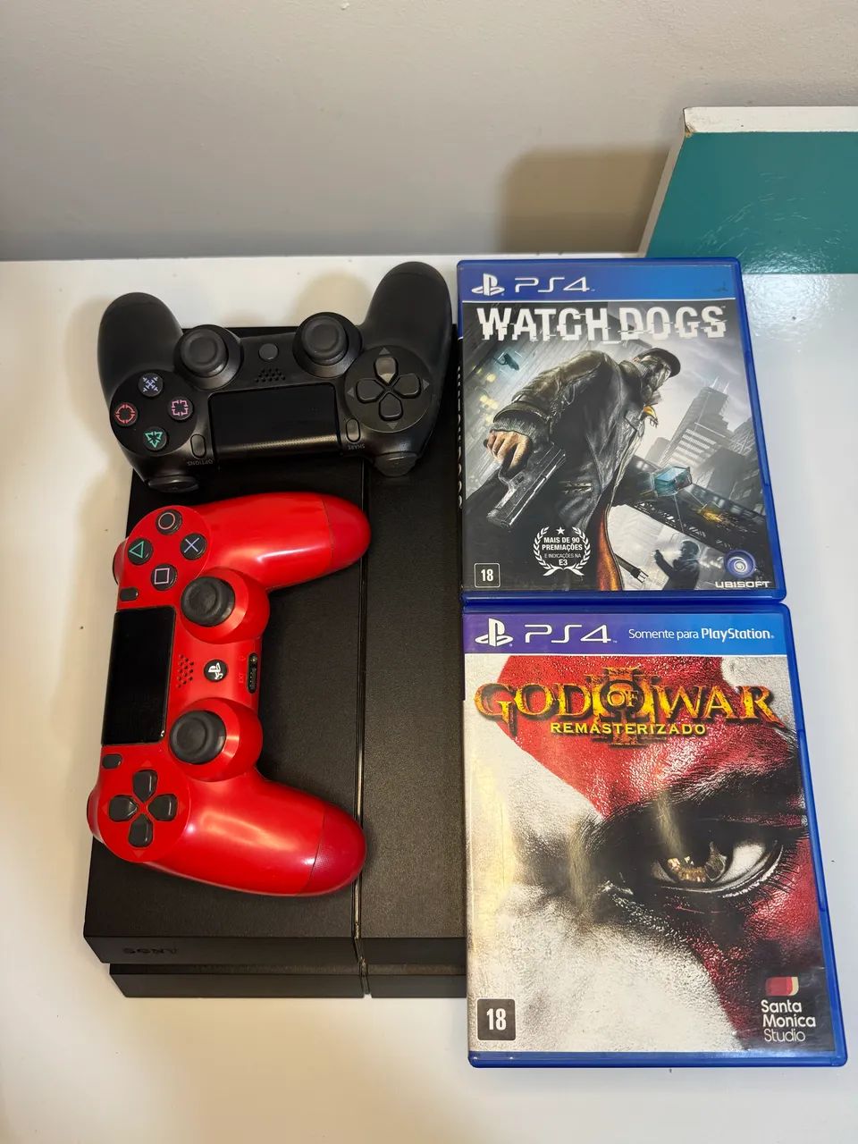 Ps4 com 32 jogos e 2 controles  - Foto 3