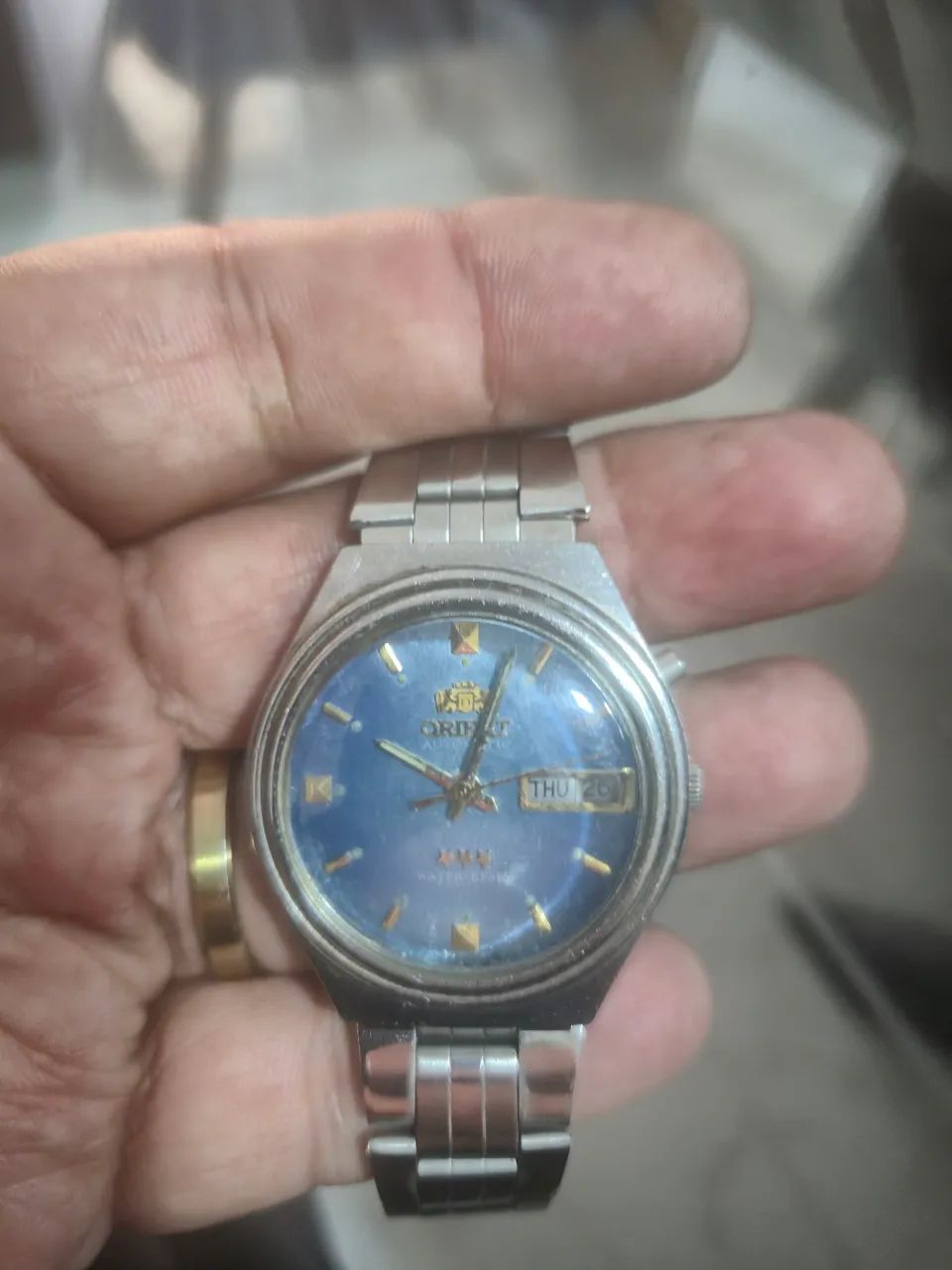 Relógio ORIENT 3 ESTRELAS AUTOMÁTICO  AZUL    -   REVISADO - Foto 3